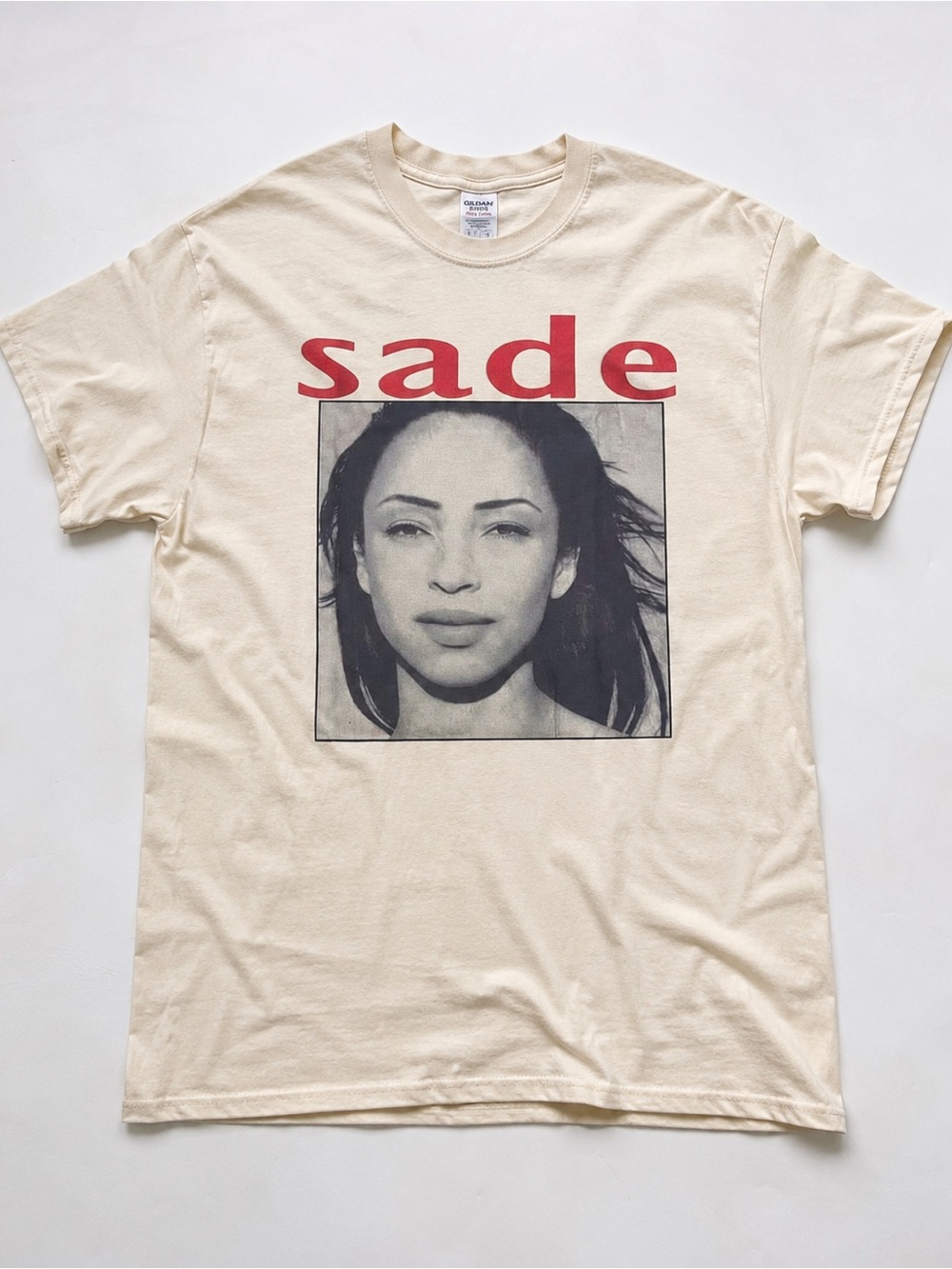 Cream Sade and Red Lettering Graphic T-shirt